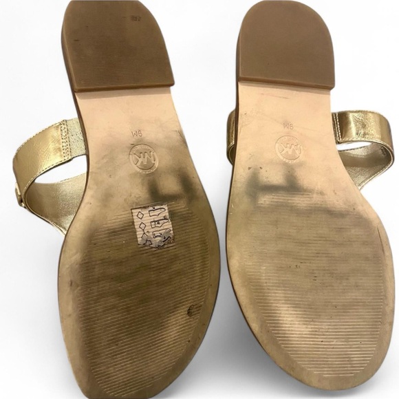 Michael Kors Elegant Gold Women's Sandals - Picture 6 of 6